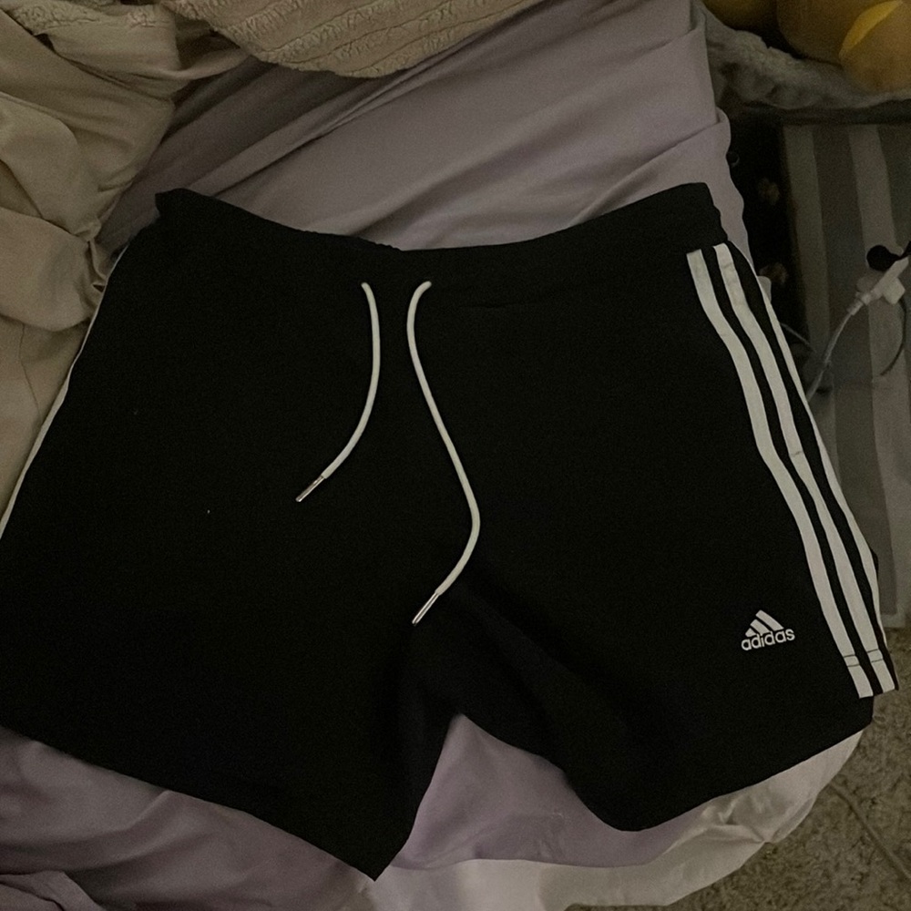 Black adidas shorts